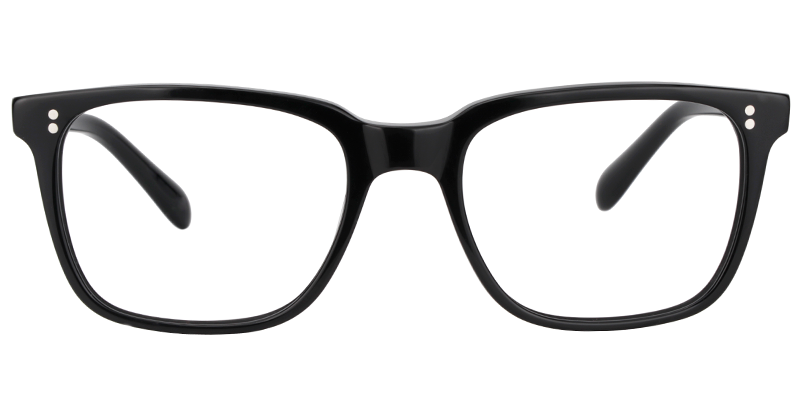 Lamont Rectangle Black Eyeglasses and Glasses Frames0