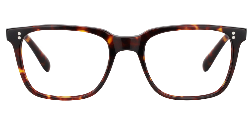 Lamont Rectangle Tortoise Frame Glasses | ZEELOOL UK0