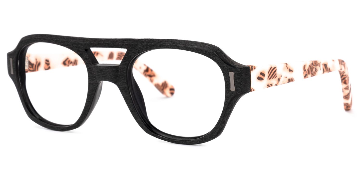 Cordero Round Black Glasses | ZEELOOL UK1