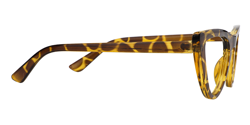 Jasmine Cat Eye Light Amber Glasses | ZEELOOL UK4