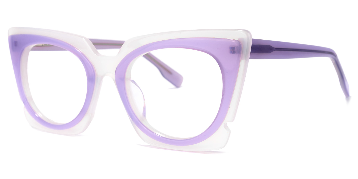 Wingate Cateye Purple Glasses | ZEELOOL UK1