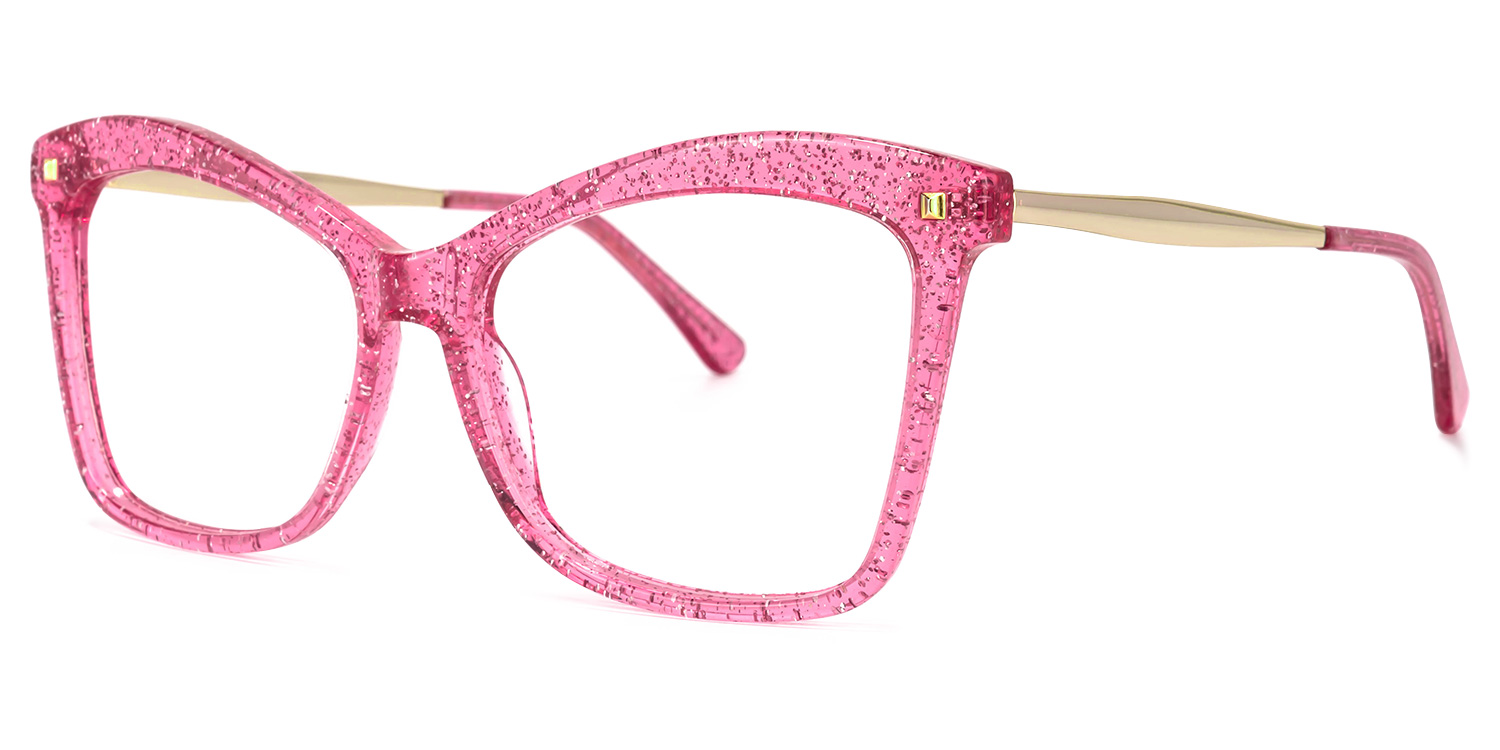 Isaebella Butterfly Bright-Pink Eyeglasses and Fantastic Frame1