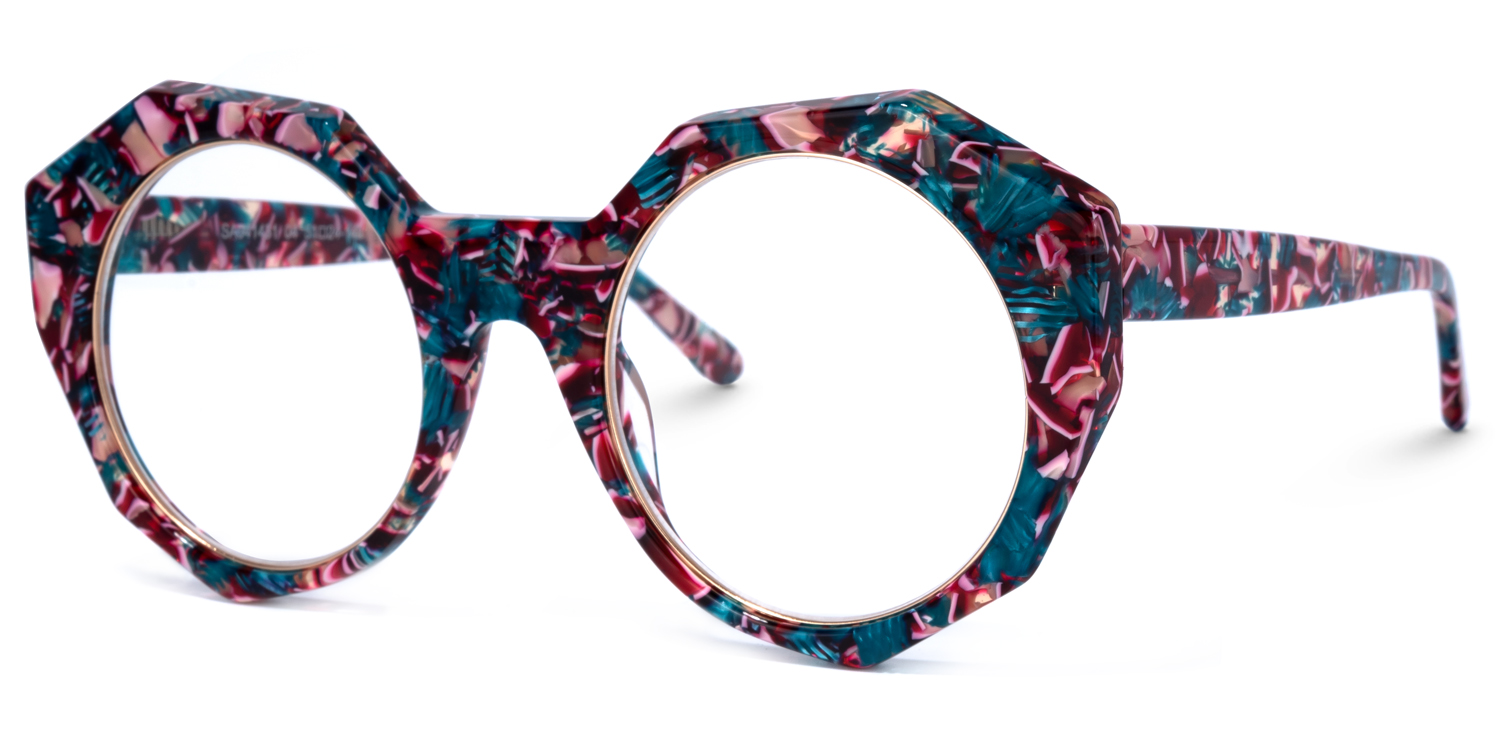 Bogar Geometric Floral Glasses | ZEELOOL UK1