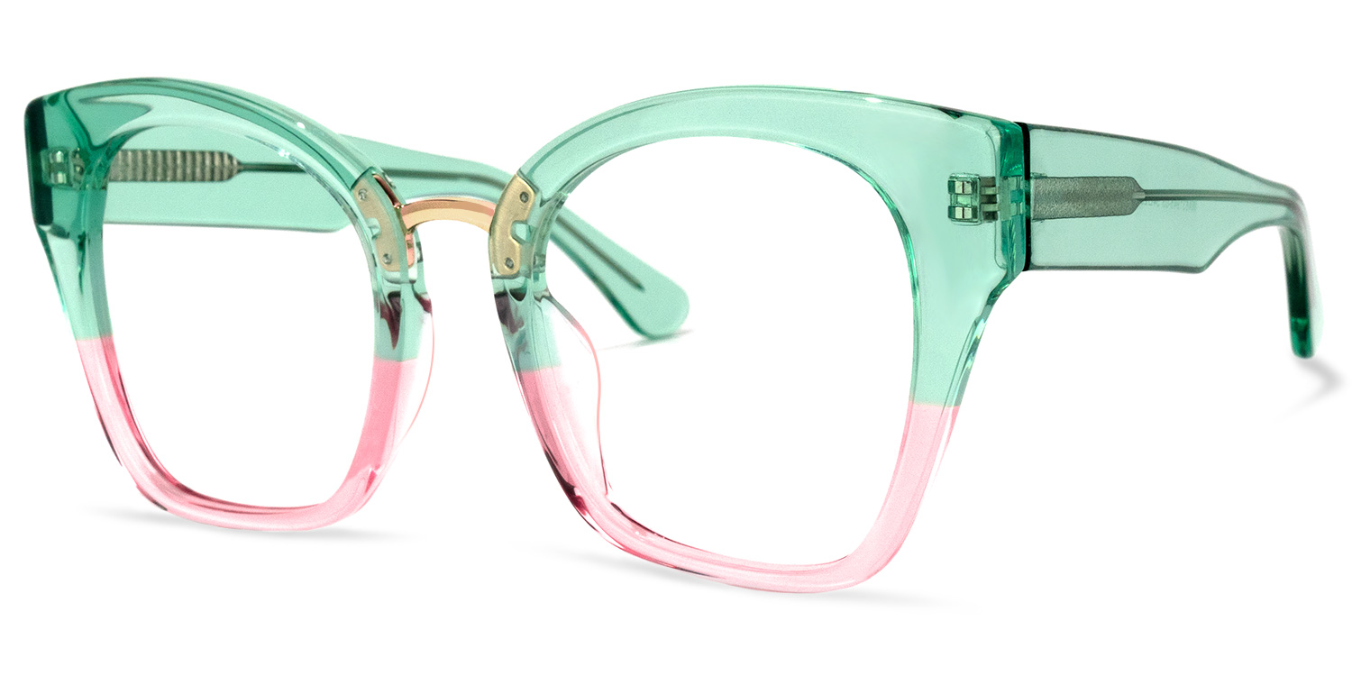 Denis Cat Eye Pink Glasses | ZEELOOL UK1