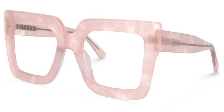 Brandon Pink Square Glasses