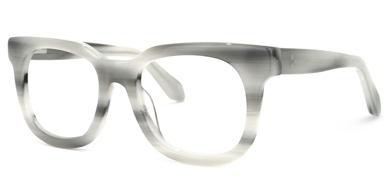 Crunch Square Gray Glasses | ZEELOOL UK1