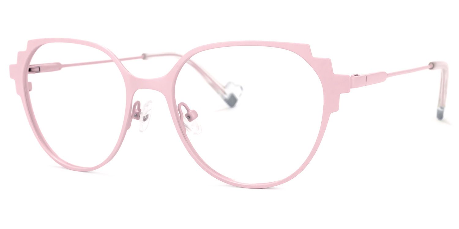 Lalita Geometric Pink Glasses | ZEELOOL UK1