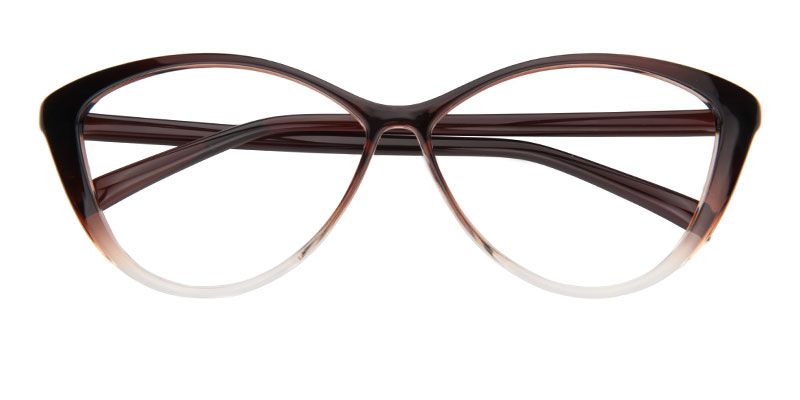 Iris Cat Eye Brown Glasses | ZEELOOL UK1