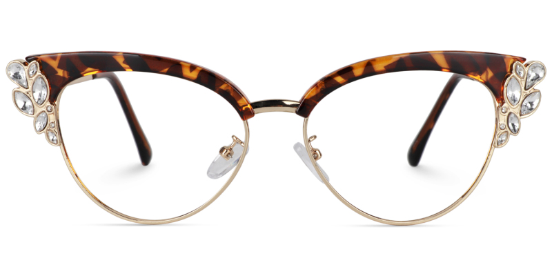 Hearn Cat Eye Tortoise Glasses0