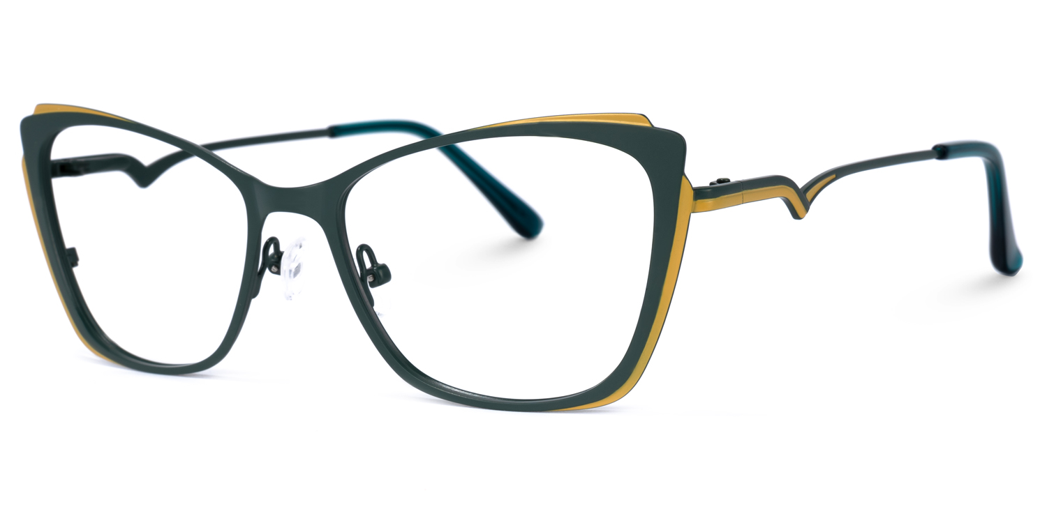 Divas Cateye Green Glasses | ZEELOOL UK1