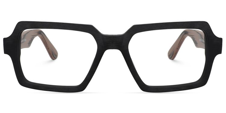 Arthur Geometric Black Glasses