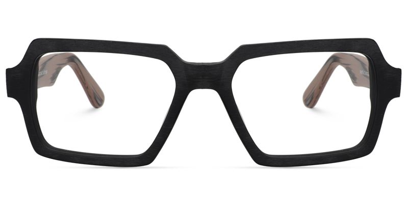 Arthur Black Rectangle Glasses