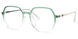 Gonzalez Geometric Green Glasses1