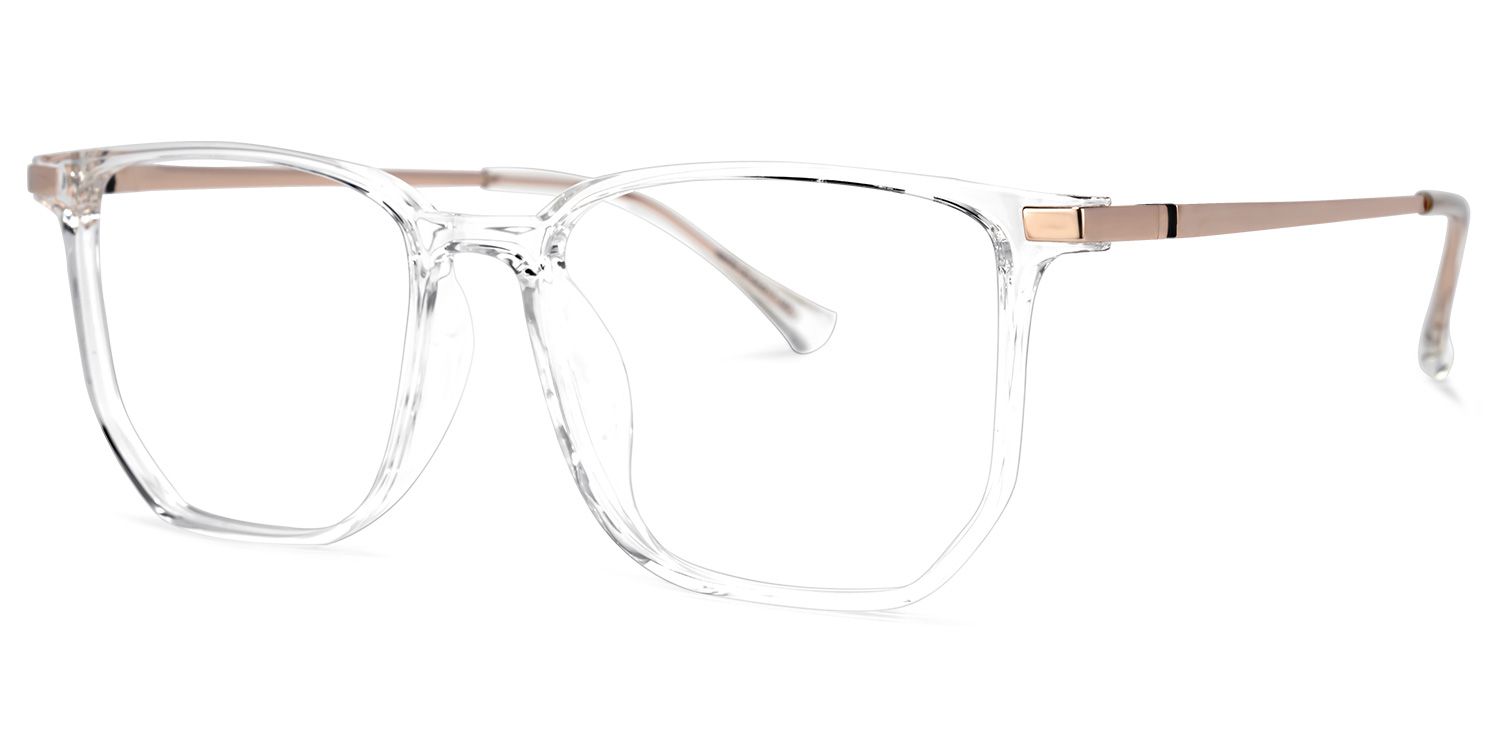 Fezell TR90 Square Clear Frame Glasses | Zeelool Optical1