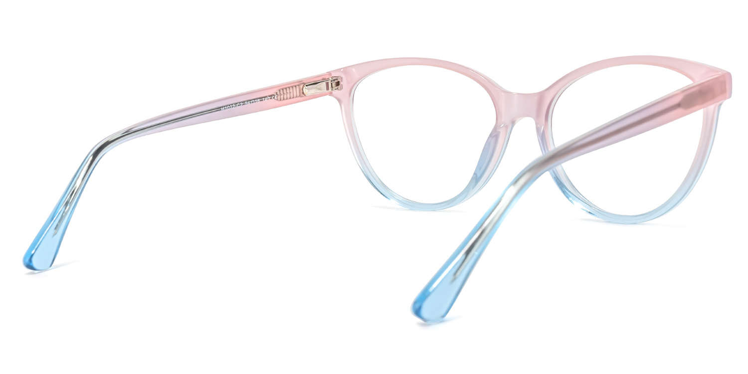 Palos Cateye Pink-Blue Glasses | ZEELOOL UK4
