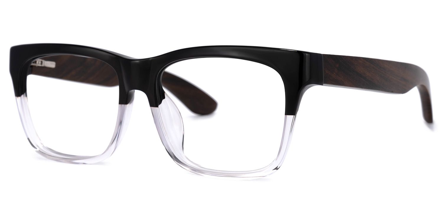 Atherbest Square Black-Clear Glasses | ZEELOOL UK1