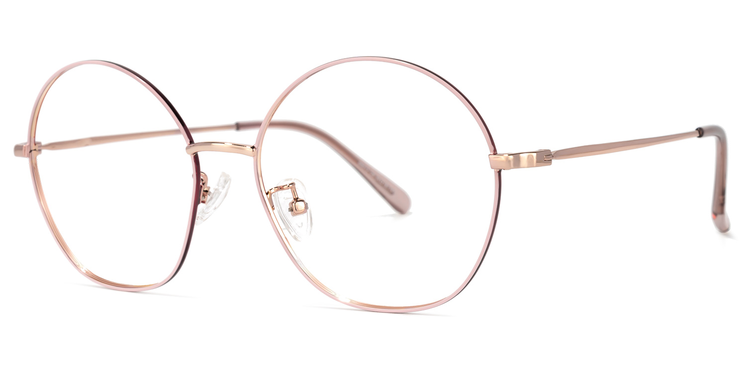 Nguyen Round Pink Glasses | ZEELOOL UK1