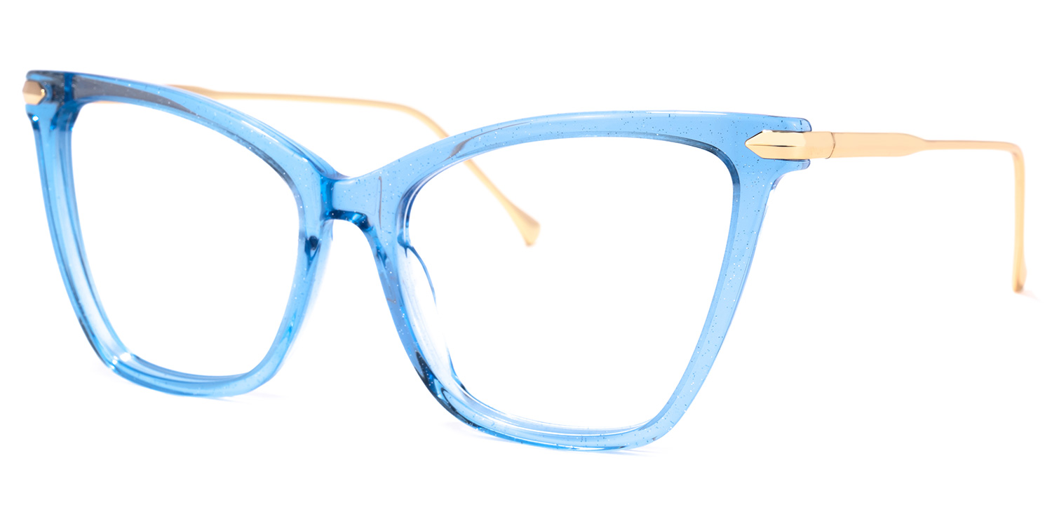 Hilary Butterfly Blue Glasses | ZEELOOL UK1