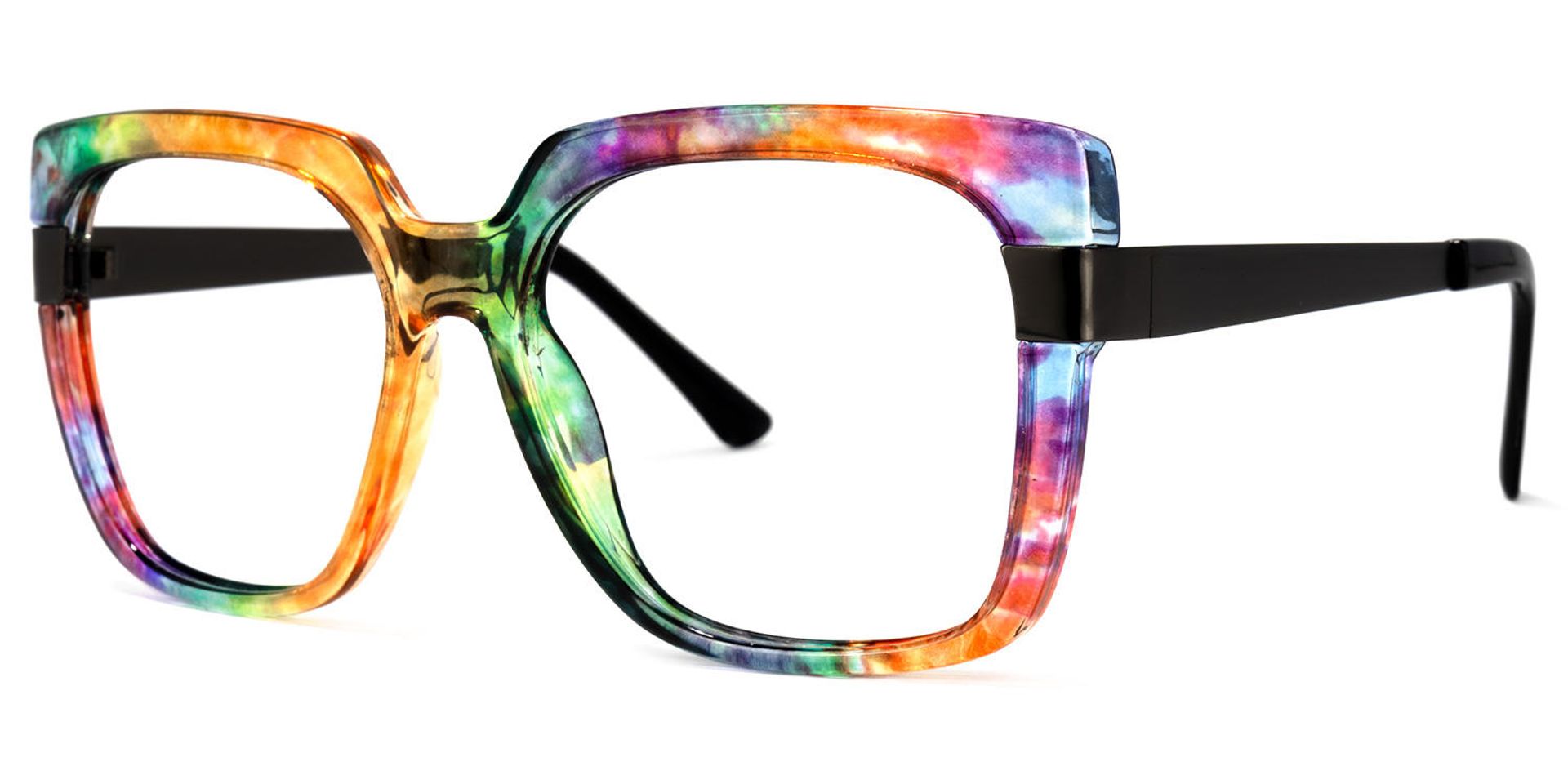 Yaida Square Multicolor Frame Glasses | ZEELOOL UK1