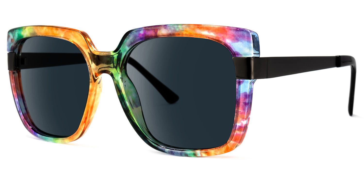 Yaida Square Multicolor Sunglasses | ZEELOOL UK1