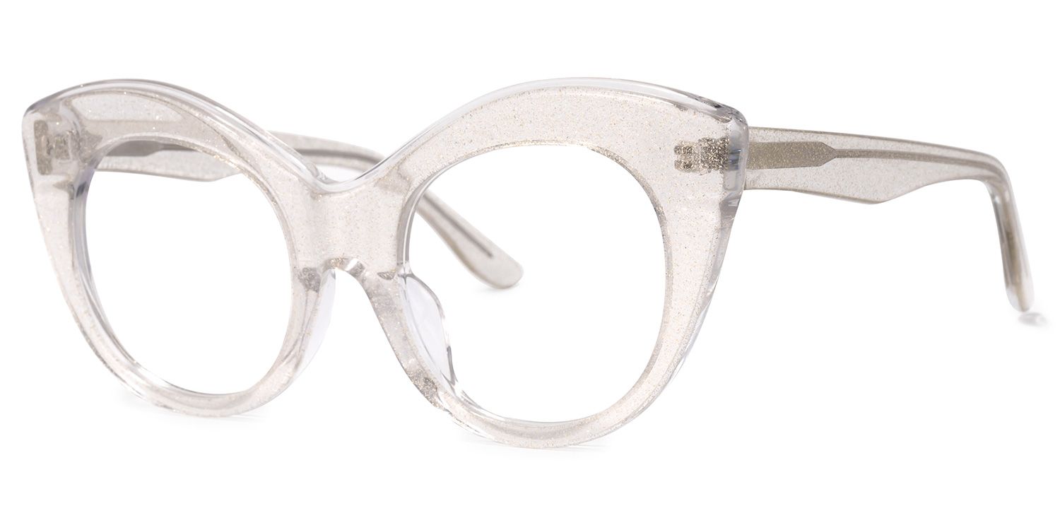 Rosemary Cateye Clear Glasses | ZEELOOL UK1
