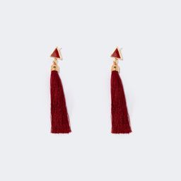 Vogue Bohemian Style Red Tassel Earrings1