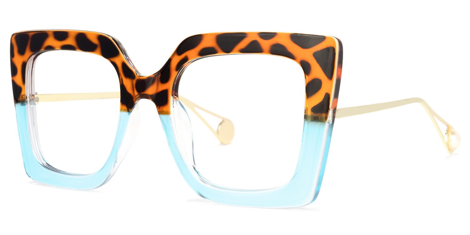 Qatar Square Tortoise Glasses and Wide Frames1