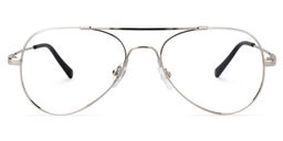 Chaima Aviator Silver Glasses0