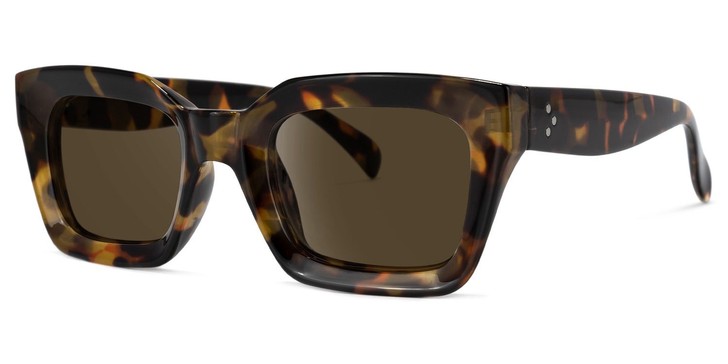 Nevaeh Square Tortoise Sunglasses | ZEELOOL UK1