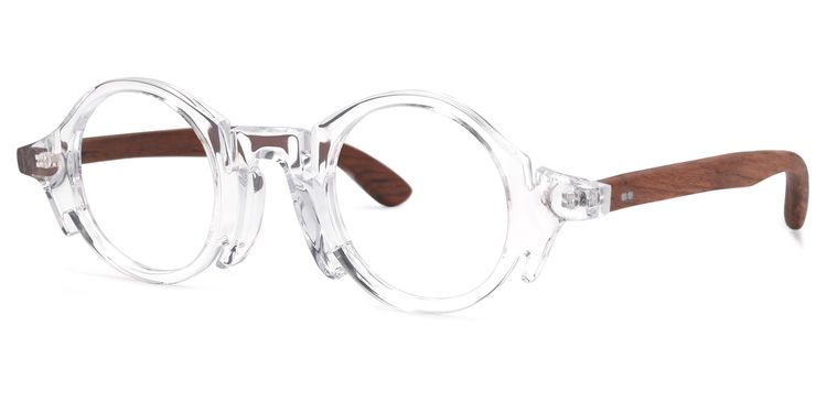 Charlie Round Clear Glasses