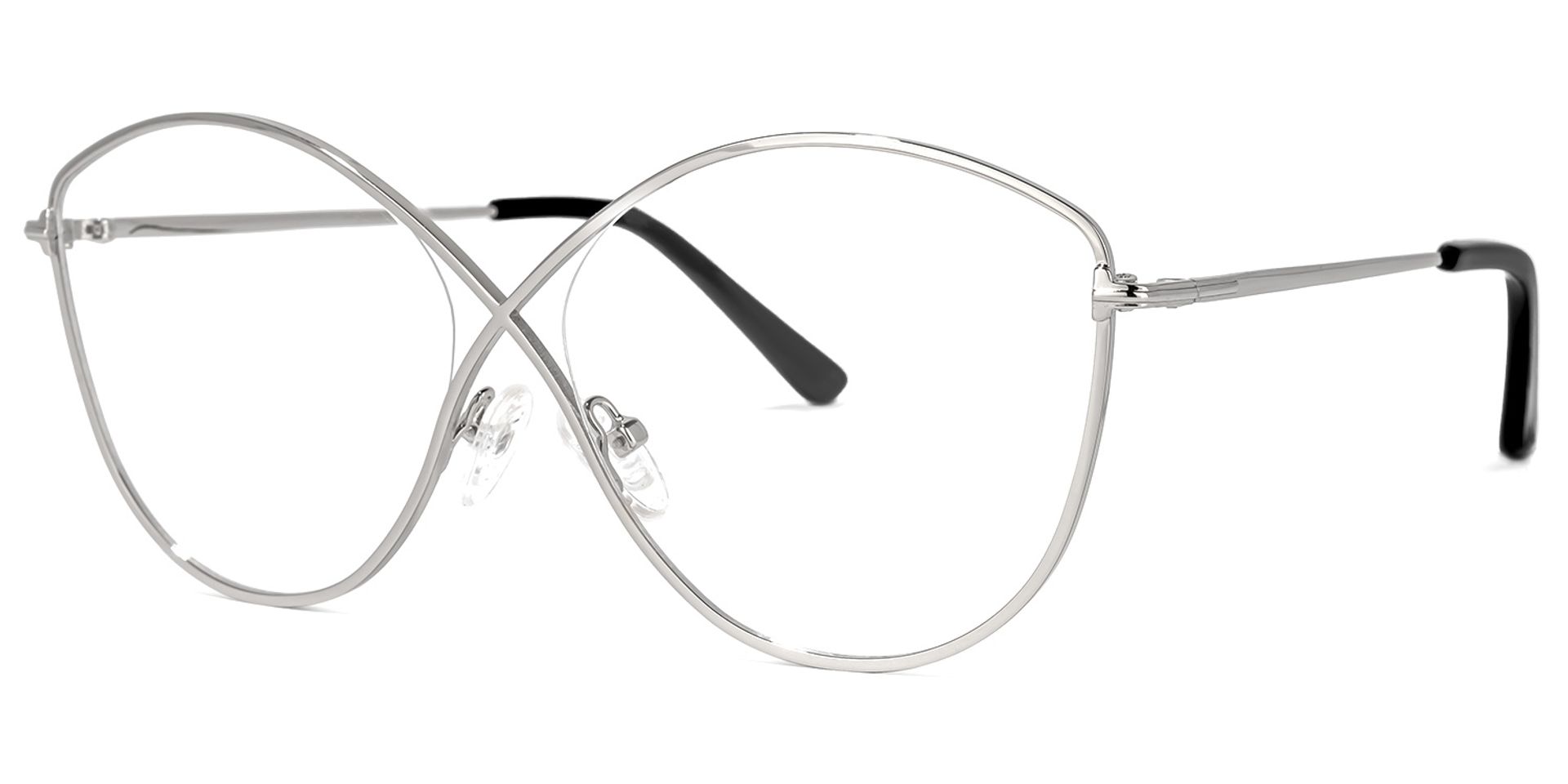 Garcia Geometric Silver Glasses | ZEELOOL UK1