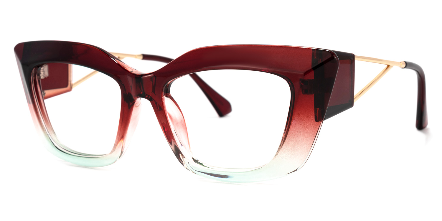 Ferrer Cateye Red Glasses | ZEELOOL UK1