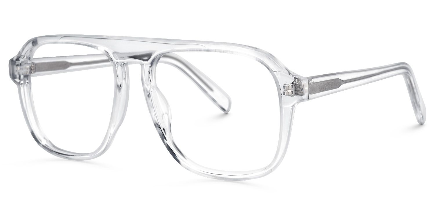 Shane Geometric Clear Glasses | ZEELOOL UK1