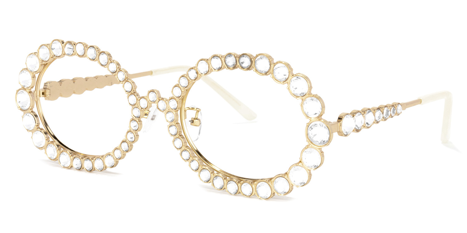 Luheiden Oval Gold Glasses | ZEELOOL UK1