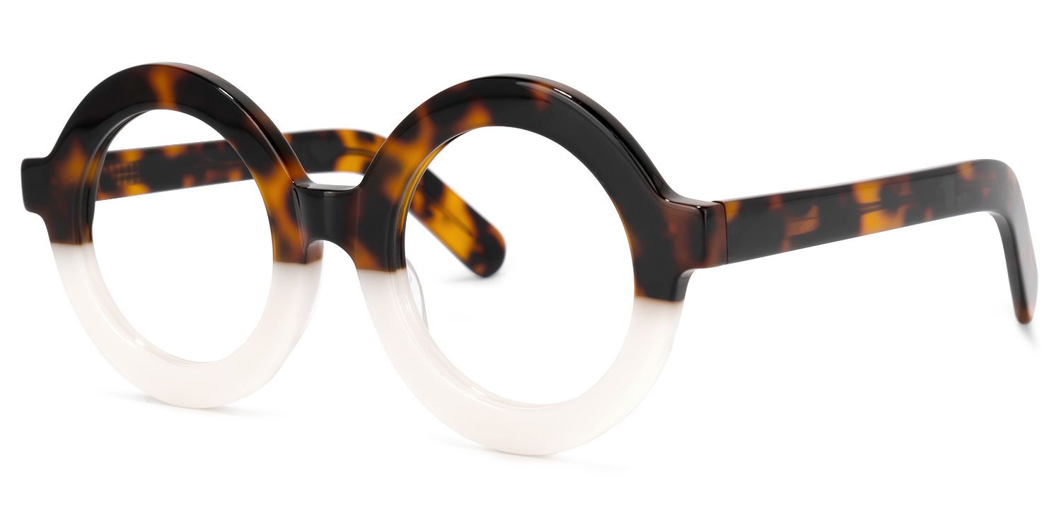 Calhoun Round Two-Tone Glasses | ZEELOOL UK1