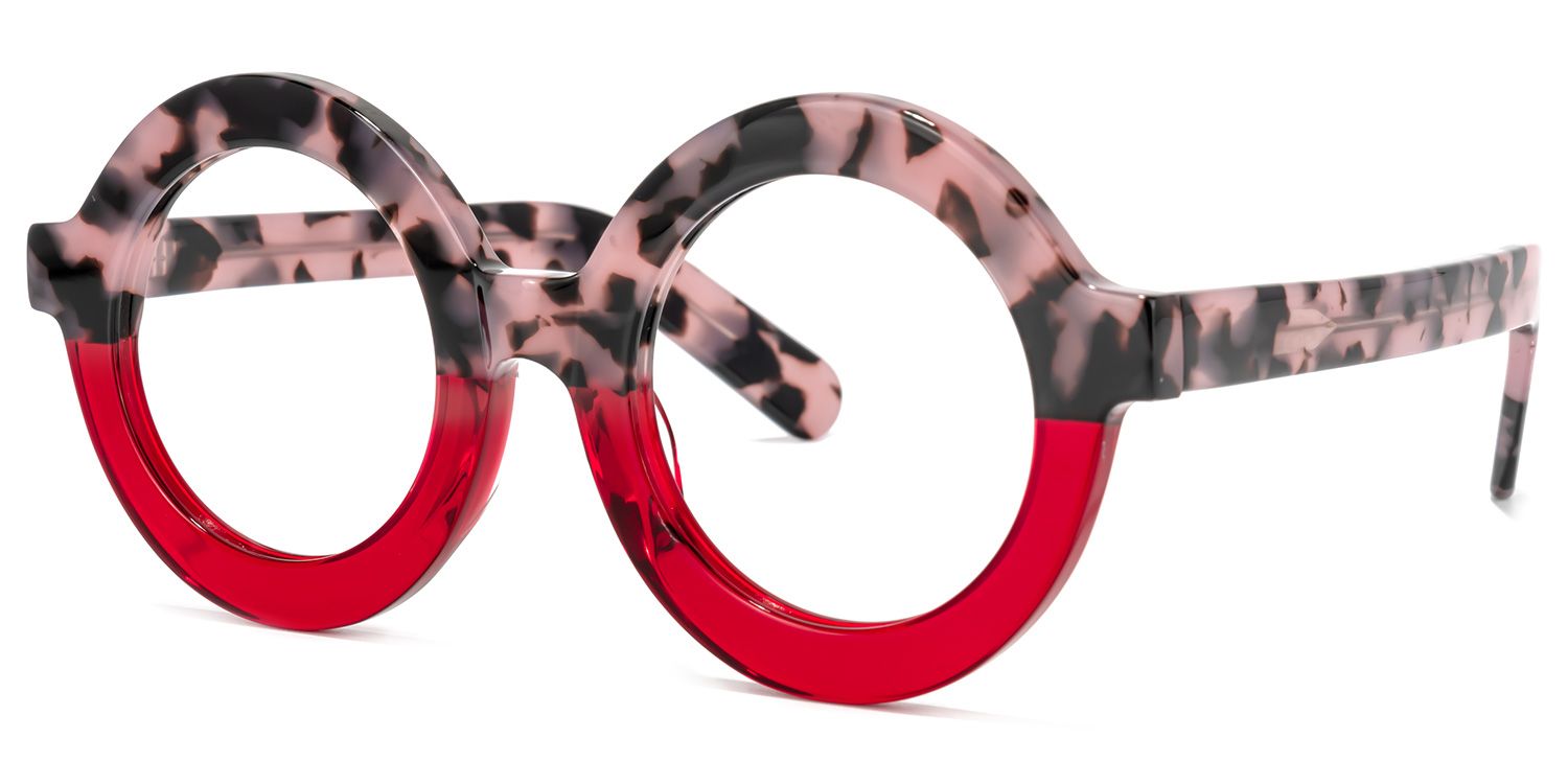 Calhoun Round Two-Tone Frame Glasses | ZEELOOL UK1