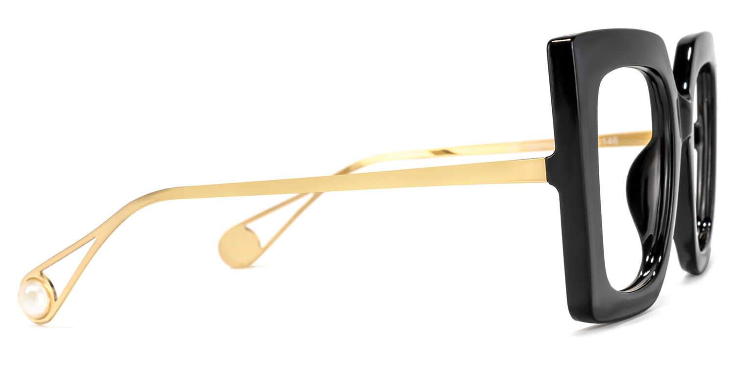 Qatar Square Black Glasses2