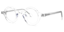 Cassandra Round Clear Glasses1