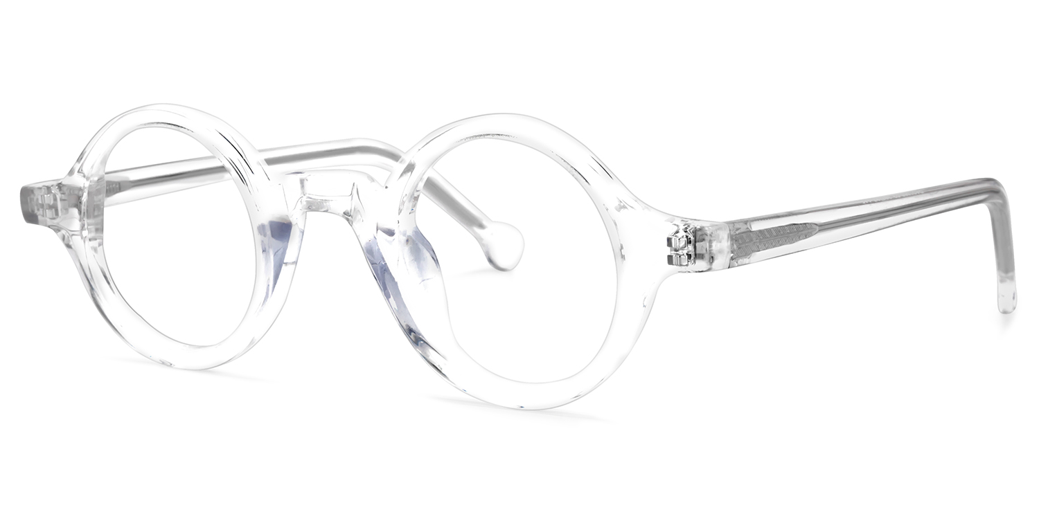 ZEELOOL Cassandra Round Crystal Glasses