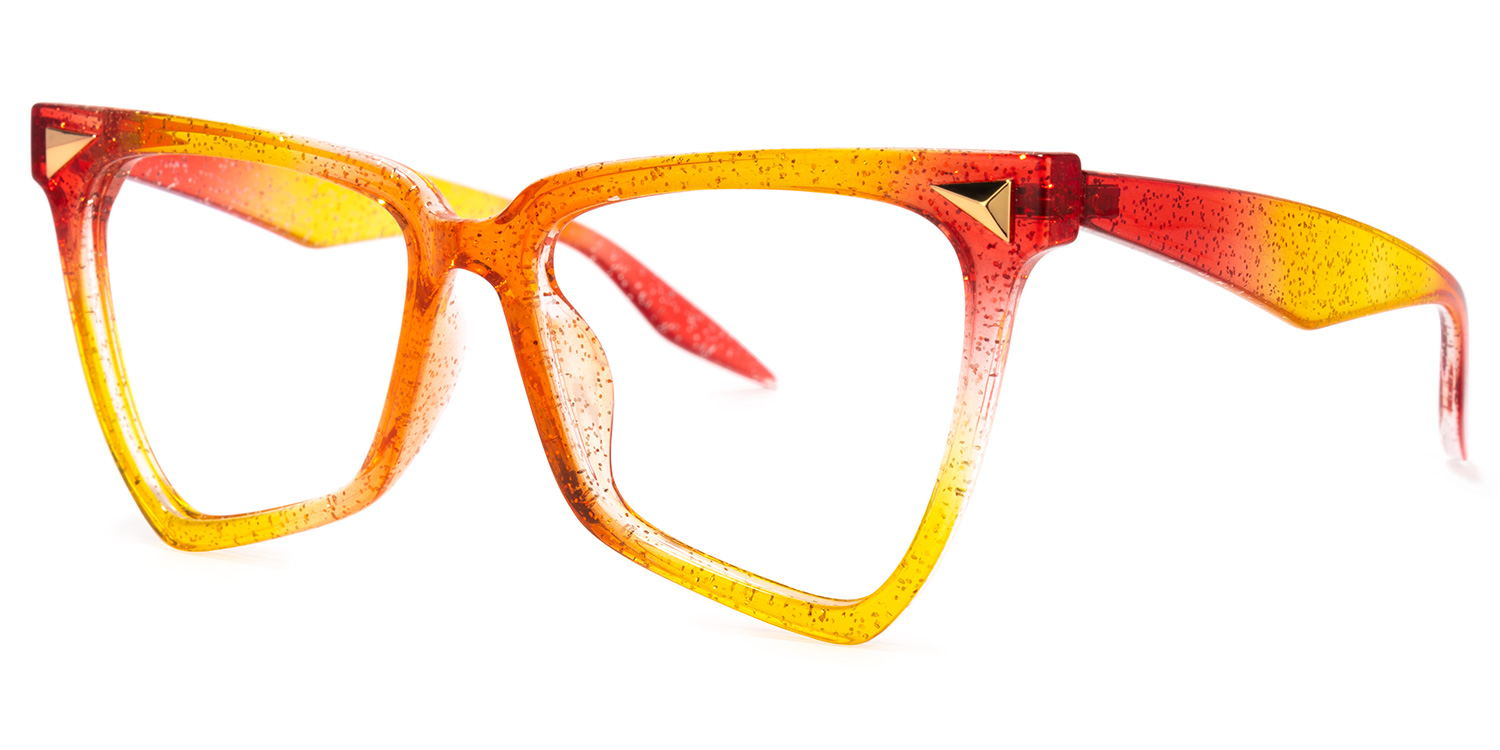 Geometrical Rainbow Eyeglasses | ZEELOOL UK1