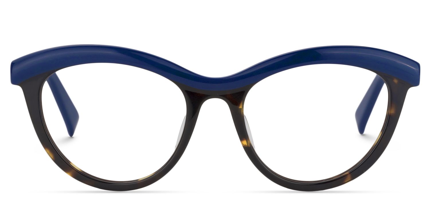 Cat Eye Blue Glasses | ZEELOOL UK0