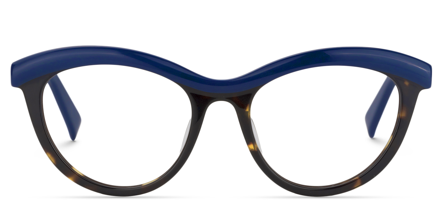 Cat Eye Blue Glasses | ZEELOOL UK0
