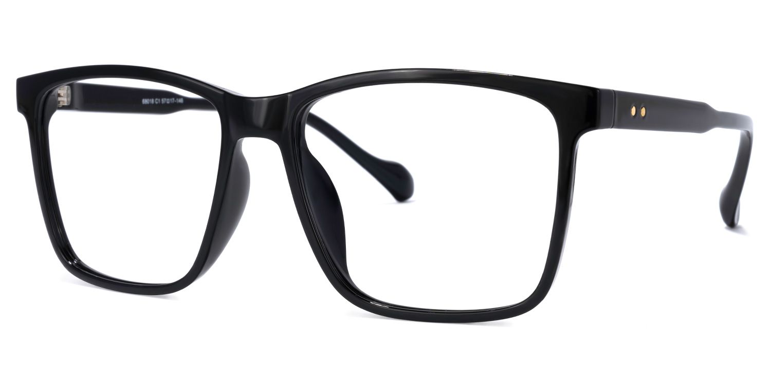 Burgos Square Black Glasses | ZEELOOL UK1