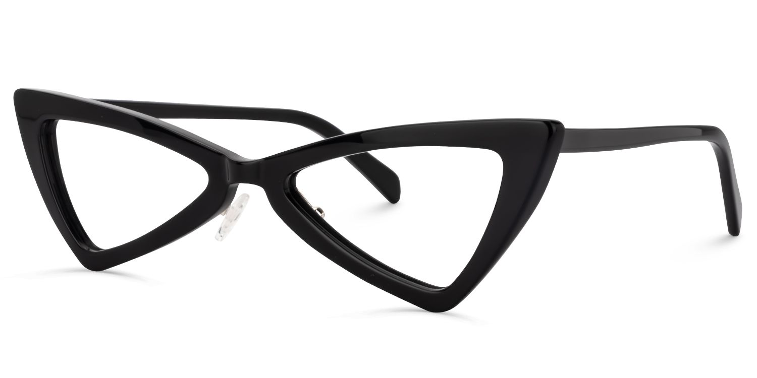 Cammie Cat Eye Black Glasses | ZEELOOL UK1