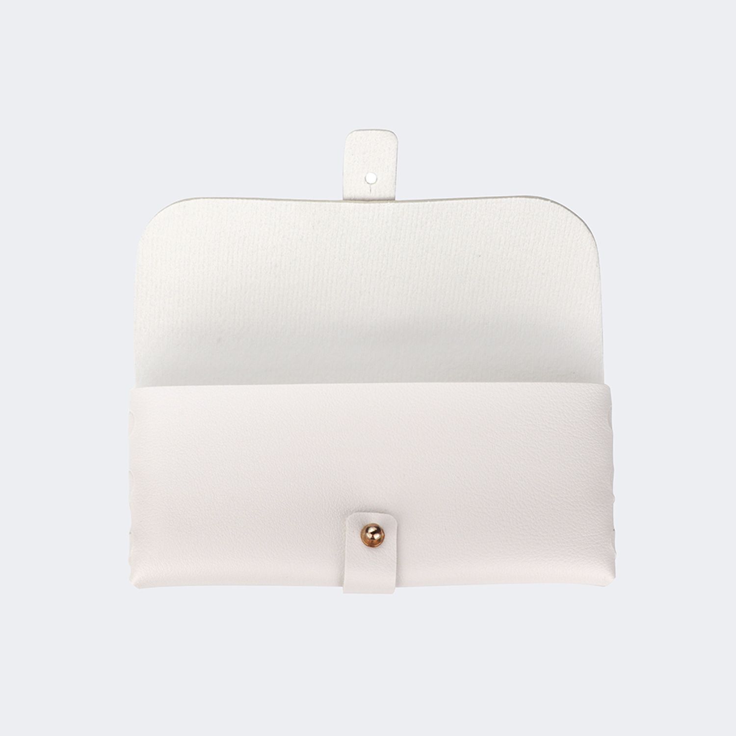 Acc-05 White Man-made Leather Box, Glasses Pocket1