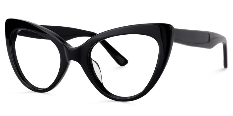Claudette Cat Eye Black Glasses