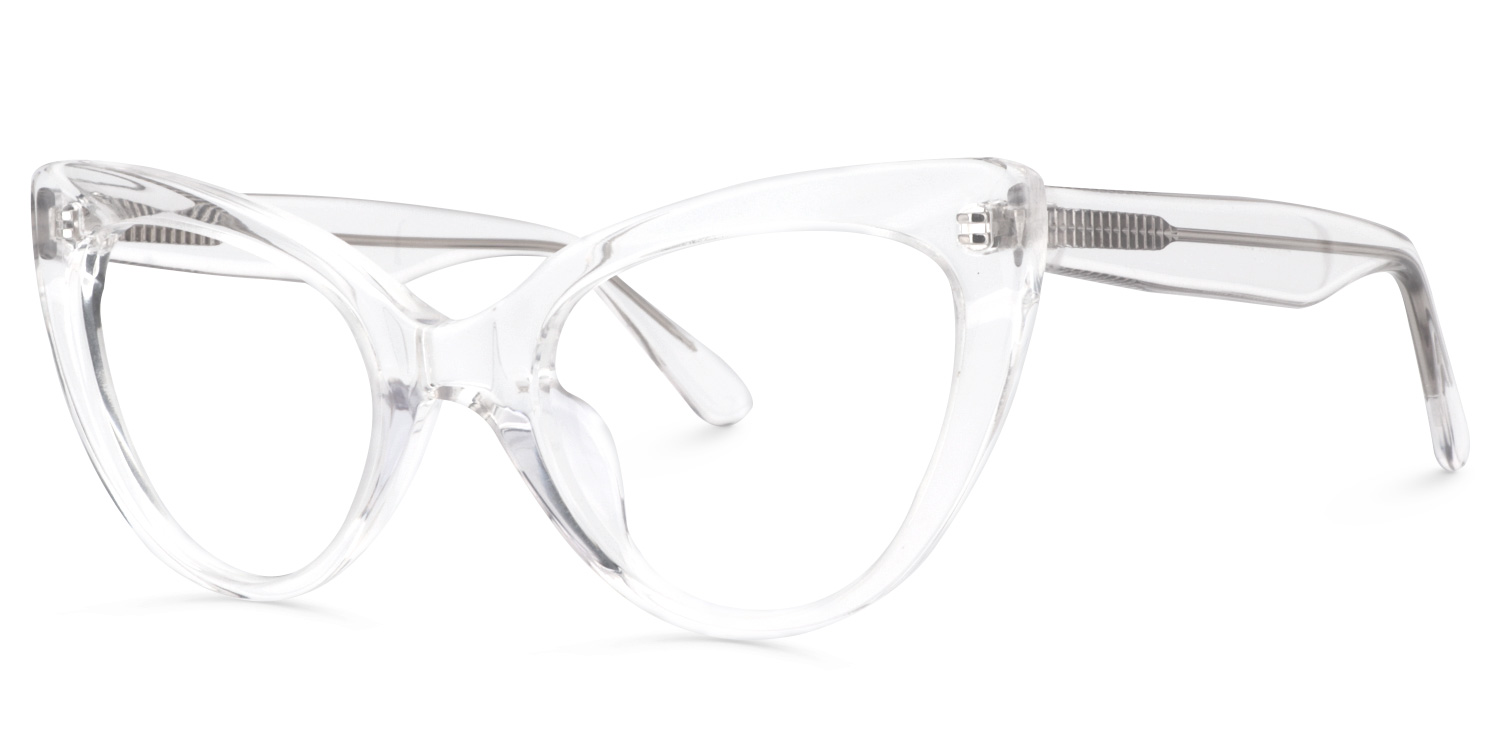 Claudette Cat Eye Crystal Glasses1