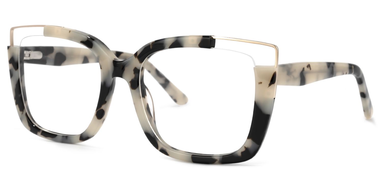 Dortch Square Light-Tortoise Frame Glasses | Zeelool1