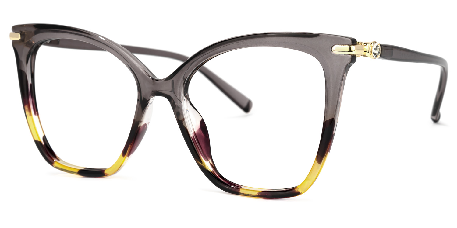Lamar Butterfly Gray Glasses | ZEELOOL UK1