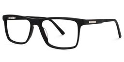Daniel Black Rectangle Glasses1